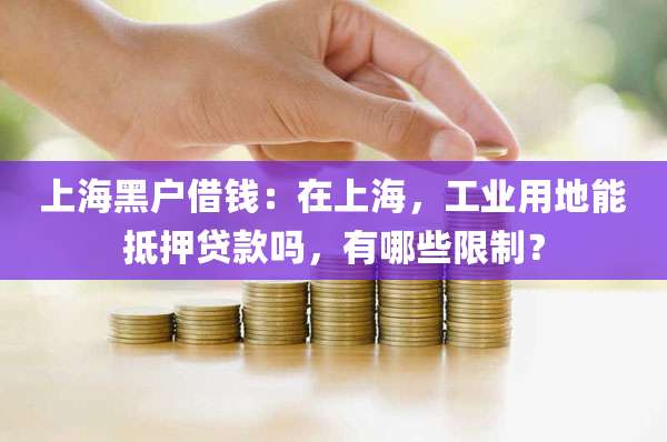上海黑户借钱：在上海，工业用地能抵押贷款吗，有哪些限制？